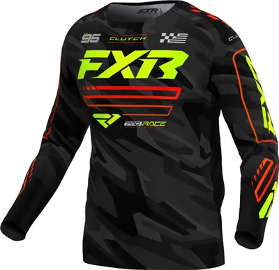 Immagine prodotto di Maglia da motocross FXR Clutch 2025, colore nero/verde, taglia XL