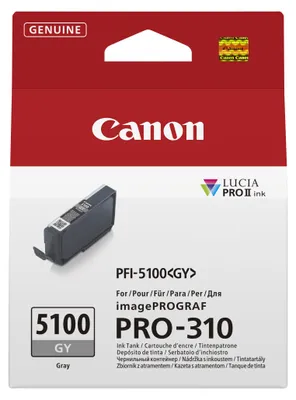 Produktbild von Canon PFI-5100 GY, Grau, 14,4 ml, 1 Stück(e), Einzelpackung