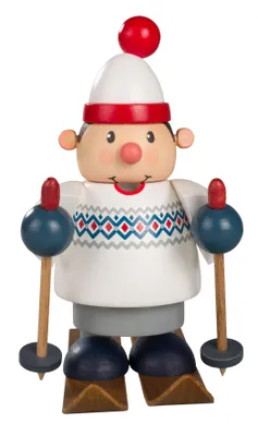 Produktbild von Skifahrer (11cm) Räuchermann von KWO