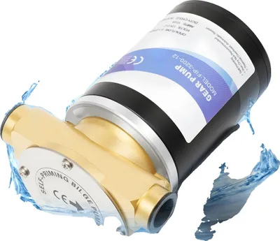 Imagen del producto de Bomba de agua, 120W, DC 12V, 30 litros/minuto, altura de elevación máxima de 3 metros, construcción en cobre