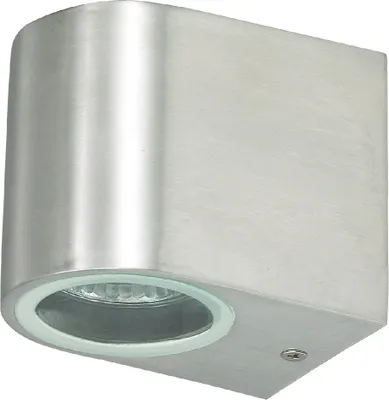 Image de ChiliTec Applique murale LED CTW-1 pour 1x GU10, IP44, acier inoxydable poli