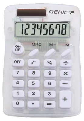 Produktbild von GENIE Taschenrechner 825   8-stellig                    weiß