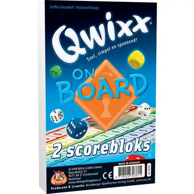 Obrázek produktu pro Kostková hra White Goblin Games Qwixx (NLOn Board) Bloky bodů navíc