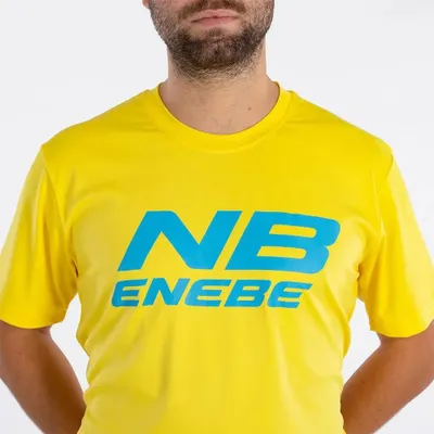 Productafbeelding van Enebe Zircon T-shirt met korte mouwen, geel, maat L, voor heren, kleur geel, maat L