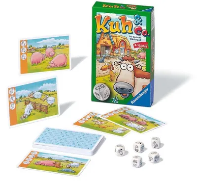 Image de Ravensburger : Jeu de voyage "Vache et compagnie" - Jeu pour enfants à partir de 4 ans