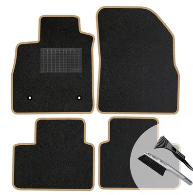 Produktbild von Velours Fußmatten Set Automatten BEIGE passend für: Renault Clio II 1998-2006