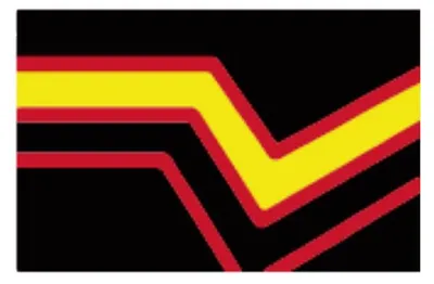 Produktbild von Rubber Pride Flag Aufkleber / Sticker 5.0 x 7,6 cm
