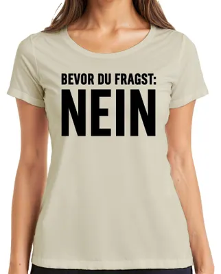Immagine prodotto di Prima che tu chieda No divertente sarcastico sfacciato che dice Regalo Maglietta da donna, Natura, 3XL