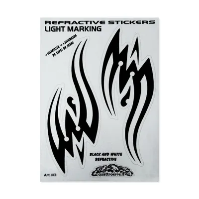 Produktbild von Aufkleber Reflektierende Stammesflügel-Sticker 9 x 13 cm