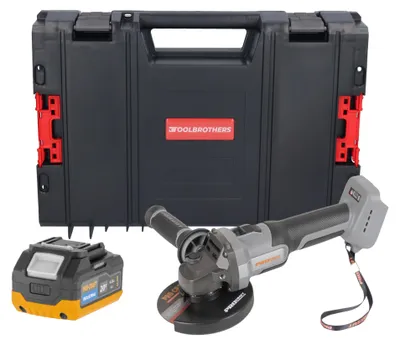 Obrázok produktu pre Procraft Industrial AG125Abb akumulátorová uhlová brúska 20 V 125 mm bezkefová Solo – bez akumulátora, bez nabíjačky