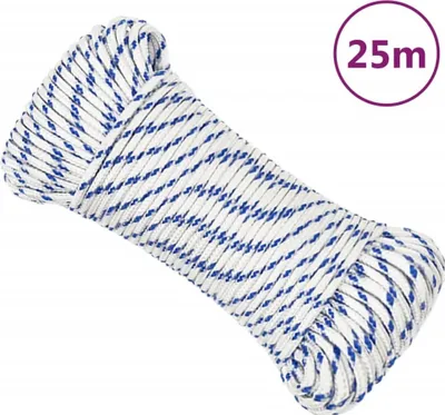 Obrázok produktu pre Lodné lano biele 3 mm 25 m polypropylén