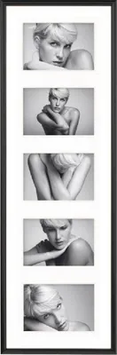 Produktbild von Walther GALERIA Kunststoff-Galerierahmen 5 Fotos 10x15 cm Schwarz