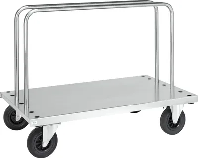Produktbild von Kongamek Plattenwagen verzinkt 1250x700x945mm mit 2 Ladebügeln mit Bremse