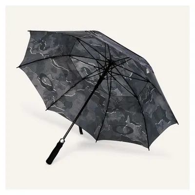 Produktbild von Winddichter Regenschirm aus Metall in Camouflage Schwarz