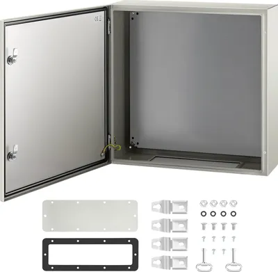 Zdjęcie produktu dla Szafa rozdzielcza ze stali węglowej Obudowa przemysłowa 60x60x20cm Skrzynka rozdzielcza IP66 i NEMA Wodoodporna skrzynka przyłączeniowa Skrzynka zasilająca Idealna do fabryk Place budowy Centra handlowe itp.