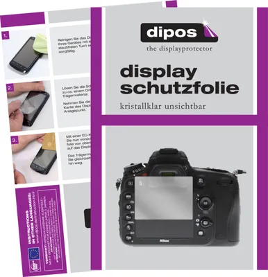 Zdjęcie produktu dla 1x folia ochronna do Nikon D610 przezroczysta folia ochronna na wyświetlacz dipos