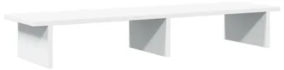 Obrázek produktu pro vidaXL Stojan na monitor Bílý 100x27x15 cm Materiál na bázi dřeva