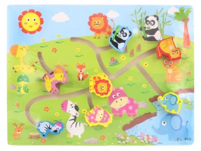 Image de Labyrinthe en bois animaux