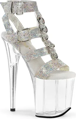 Produktbild von Pleaser FLAMINGO-856RS Plateau Sandalen SRS-TPU - C EU 37