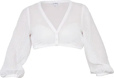 Produktbild von Dirndlbluse Nandlstadt 3/4-Arm weiß 34
