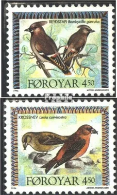 Produktbild von Briefmarken Dänemark - Färöer 1996 Mi 298-299 (kompl.Ausg.) postfrisch Invasionsvögel I
