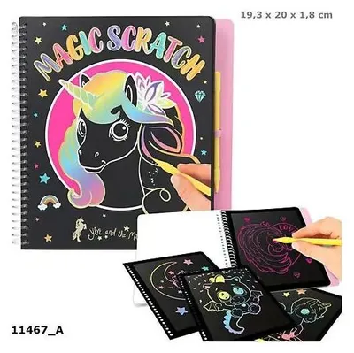 Productafbeelding van Depesche Ylvi & the Minimoomis Magic Scratch Book, 20 Seiten, Junge/Mädchen, Bleistifte enthalten, Malbuch/Album