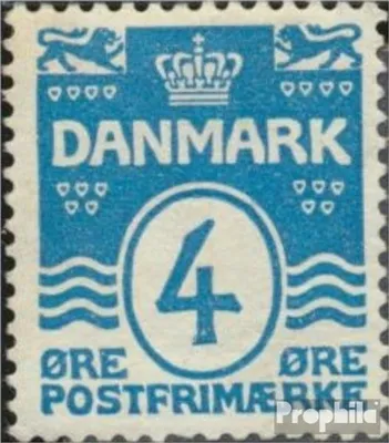 Produktbild von Briefmarken Dänemark 1913 Mi 80 mit Falz Wellenlinien
