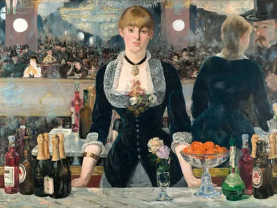 Produktbild von Edouard Manet Art Print Obraz - Bar v Folies-Bergère, 1881-1882 (60 x 80 cm)