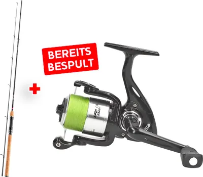 Produktbild von Spincombo Forelle Barsch Angelset Combo Ninja X Spin 2.10m 5-20g + EFT Rolle Spin CO 2500 F Braid Spinnrolle mit Schnur Frontbremsrolle