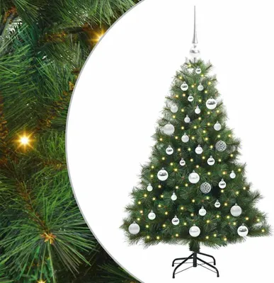 Produktbild von vidaXL Künstlicher Weihnachtsbaum mit 150 LEDs Grün 120 cm PE und PVC