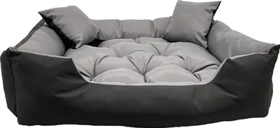 Produktbild von Hundebett Hundekissen Katzenbett 100x75 cm Tierbett Hundesofa Wasserdicht Grau