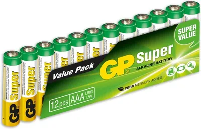 Produktbild von 8+4 GP Super Alkaline AAA LR03 Micro Blockbuster Sparpack