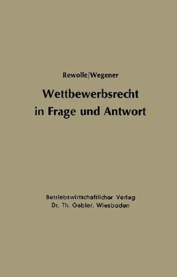 Produktbild von Wettbewerbsrecht in Frage und Antwort