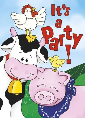 Produktbild von 8 Einladungskarten Bauernhof Farm Friends