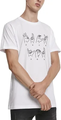 Produktbild von Mister Tee Shirt - F?#K YOU Sign Language - M