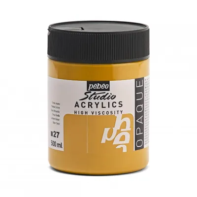 Immagine prodotto di Pebeo Studio Acrilici 500 ml, 27 Gelber Ocker
