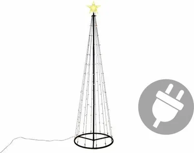 Obrázek produktu pro Vánoční dekorace, světelná pyramida 240 cm, teple bílá