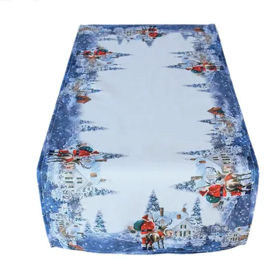 Produktbild von Tischwäsche mit Motiv Weihnachtsmann Rentier 40 x 90 cm