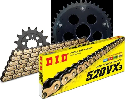 Produktbild von Kettensatz DID Stealth Edge 520VX3 / 104 Endlos schwarz