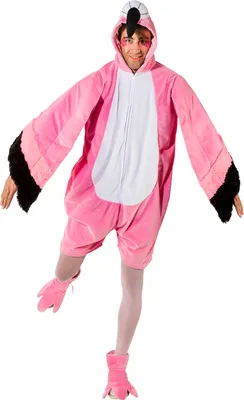 Produktbild von Flamingo Kostüm Pinker Vogel für Erwachsene