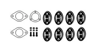 Produktbild von HJS 82 40 5719 Montagesatz Auspuffanlage Abgasanlage für CHEVROLET CAPTIVA (C100, C140)