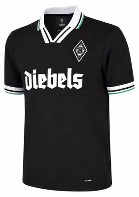 Image de Maillot de déplacement rétro COPA du Borussia Mönchengladbach, saison 1996-97, couleur noire, taille S