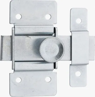 Image de Targette pour porte de meuble, acier, pêne plat 21mm, zingué - THIRARD