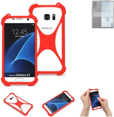 Produktbild von K-S-Trade Handy-Hülle kompatibel mit TCL 40 XL Schutz-Hülle Bumper Silikon Schutz Hülle Cover Case Silikoncase Silikonbumper TPU Softcase