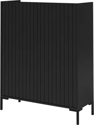 Produktbild von Albello Kommode Lanel Kommode für das Schlafzimmer Kommode für das Wohnzimmer Schwarz 100x125x40