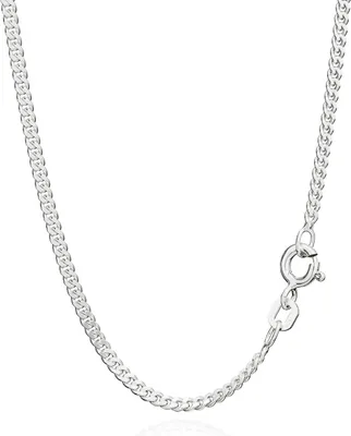 Produktbild von 925 Sterling Silber Kette Panzerkette 50cm 2,10mm Breit 5,6g 1816