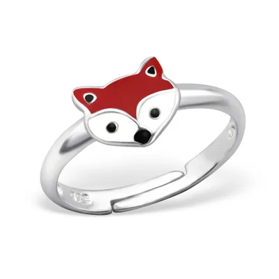 Produktbild von Kinderring Fuchs: 925 Silber Ring für Kinder