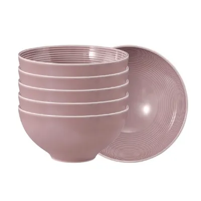 Zdjęcie produktu dla Seltmann Weiden Beat ciemnoróżowa miska 15,5 cm zestaw 6 sztuk