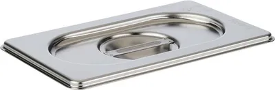 Produktbild von APS 81591 GN 1/9 Deckel ohne Löffelaussparung, Edelstahl, 17,6 x 10,8 cm