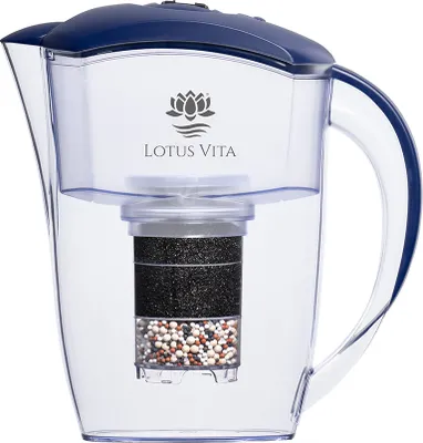 Produktbild von Lotus Vita Wasserfilter Kanne Esprit 1,3L - Blau - Natura Plus